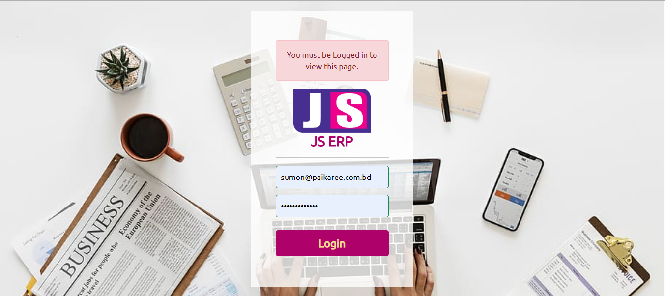 JS ERP — Sales & Inventory (ERP/POS) screenshot